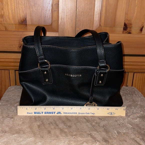 Liz Claiborne Black Purse. Center zip, very roomy. Never been used. - Picture 12 of 12